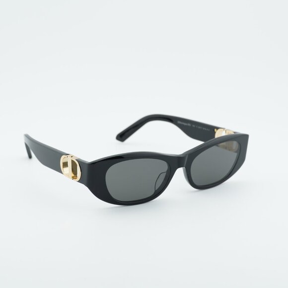 Dior 30MONTAIGNE S9U 10A0 Sunglasses Black Oval Frame, Grey Lenses main image 7